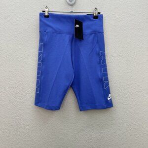 Nike Air Tight Fit Ribbed Active Athletic Bike Short CJ3125-500 Womens Small NEW